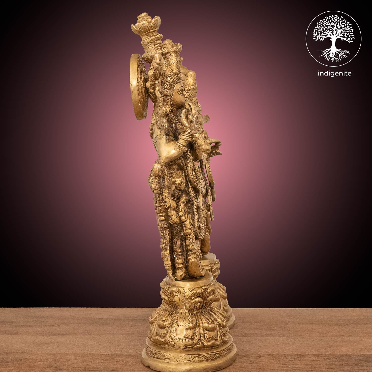 Radha Krishna Pair - Brass Statue