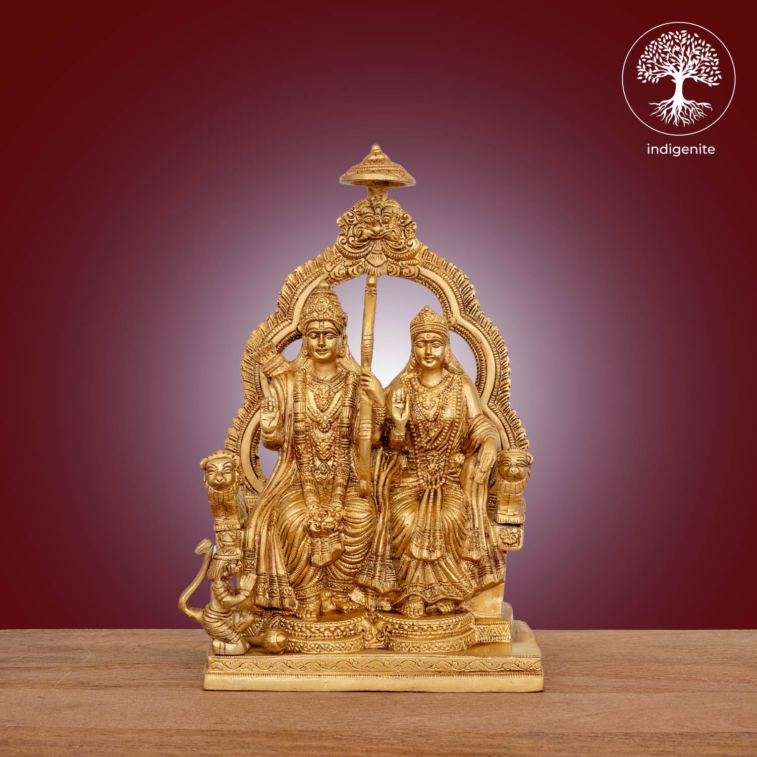 Shri Ram Darbar - Brass Statue