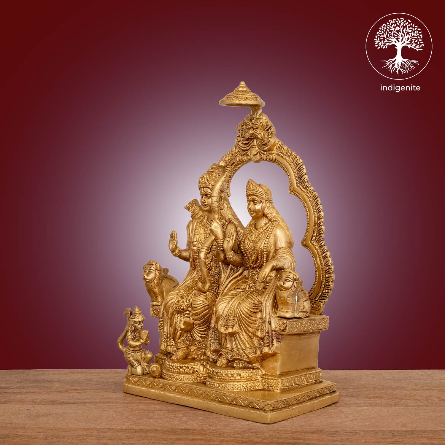 Shri Ram Darbar - Brass Statue