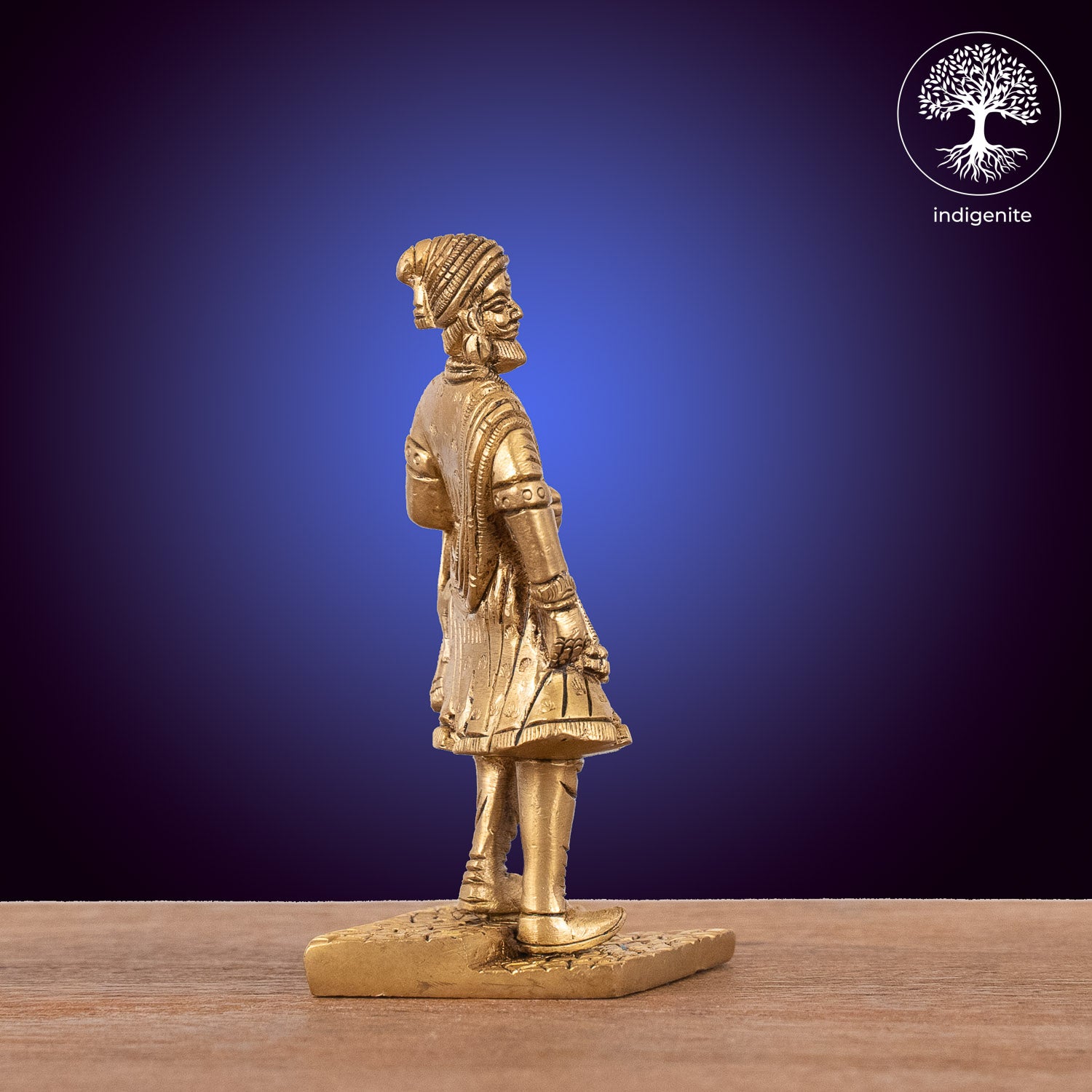 Standing Chhatrapati Shivaji Maharaj - Brass Statue