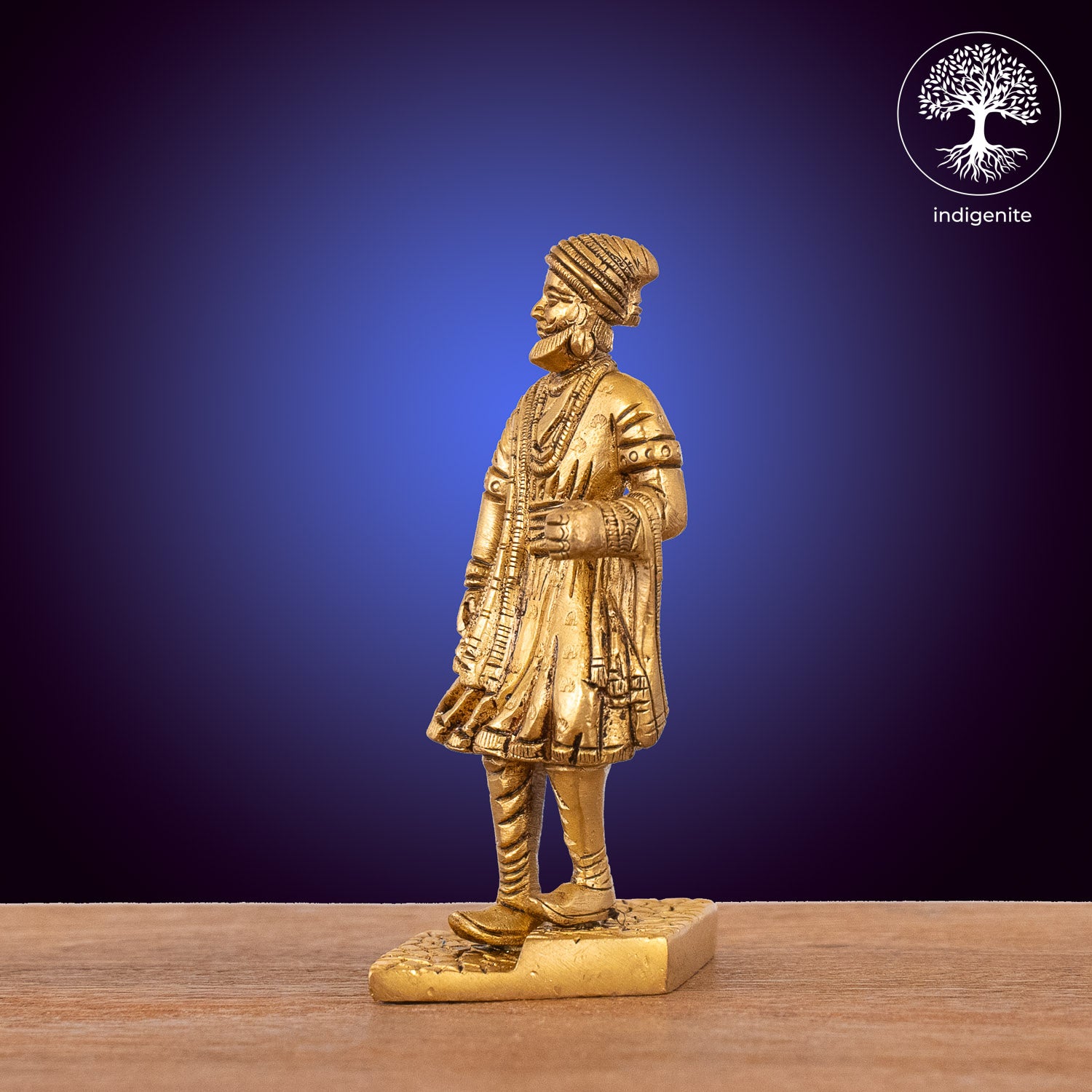 Standing Chhatrapati Shivaji Maharaj - Brass Statue