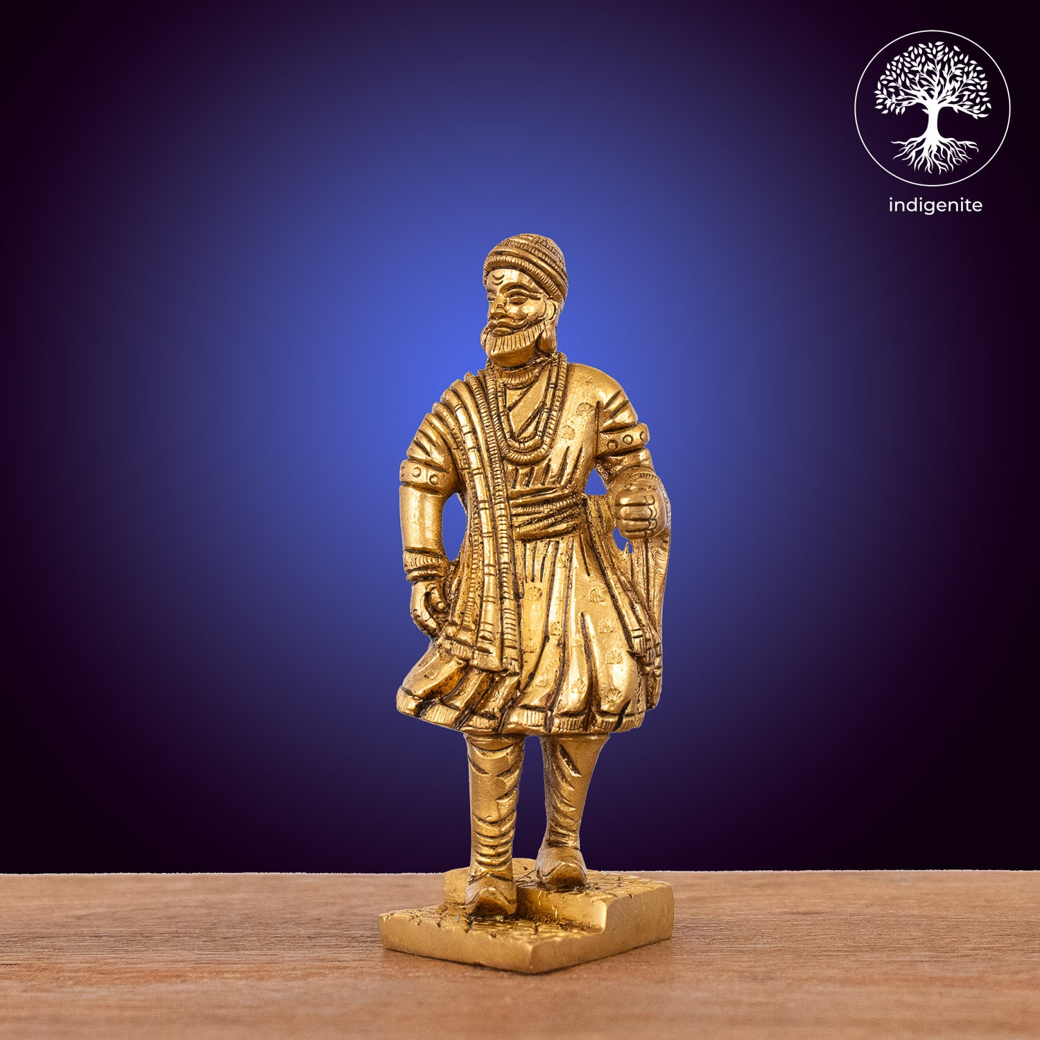 Standing Chhatrapati Shivaji Maharaj - Brass Statue