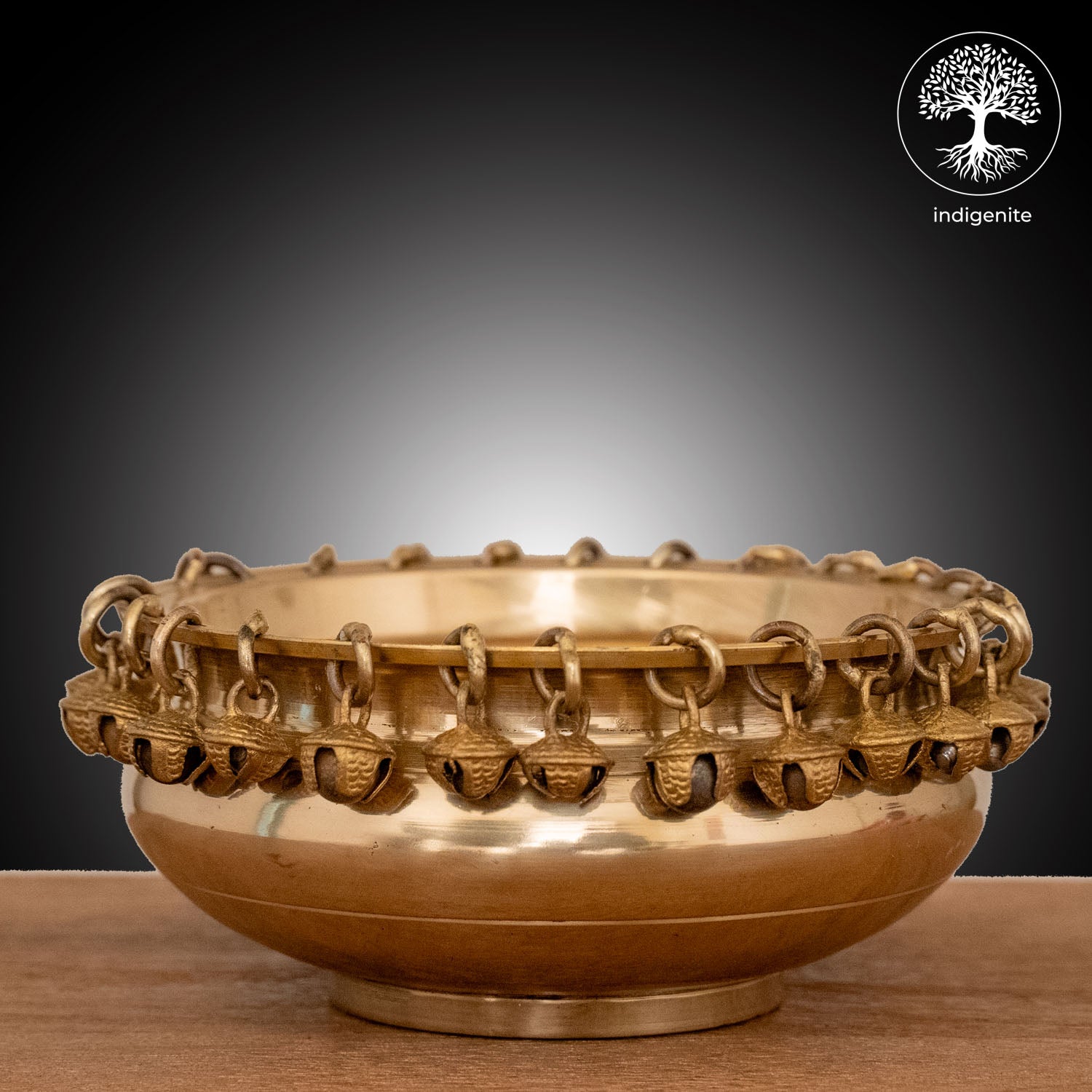 Urli with Bells - Brass Decorative
