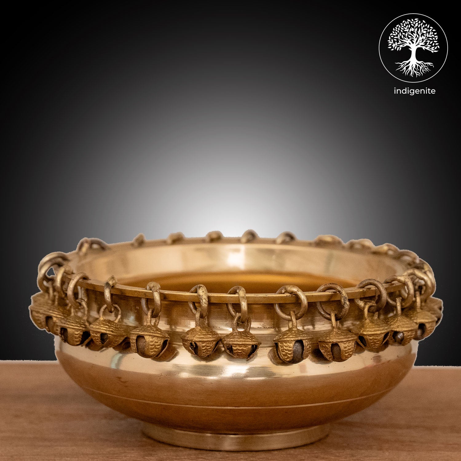 Urli with Bells - Brass Decorative