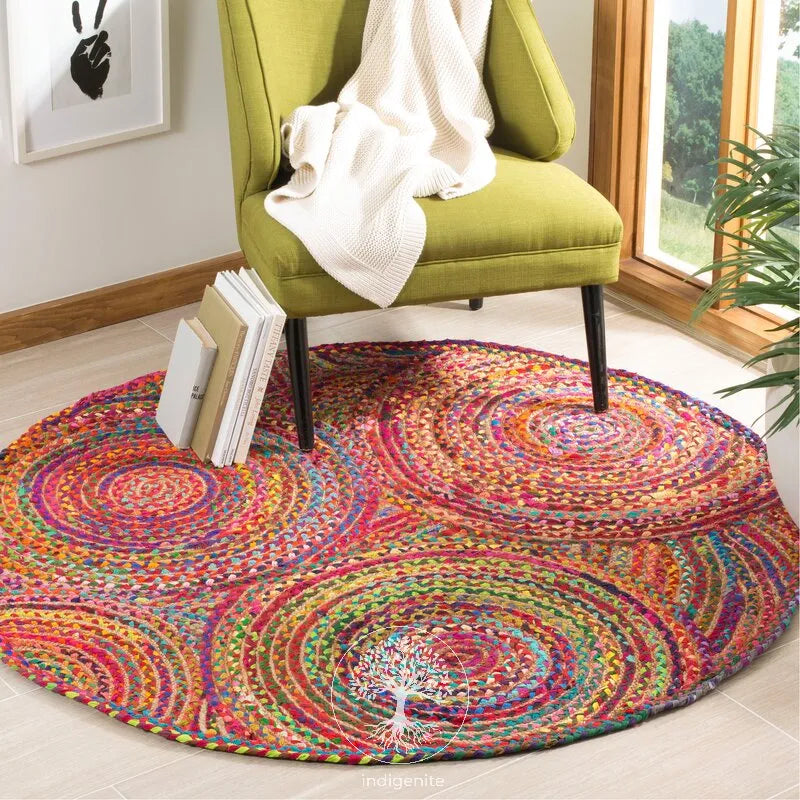 Floral Fantasy - Jute Braided Rugs