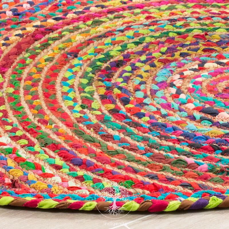 Floral Fantasy - Jute Braided Rugs