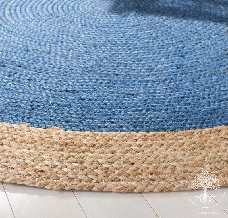 Blue Lagoon - Jute Braided Rugs