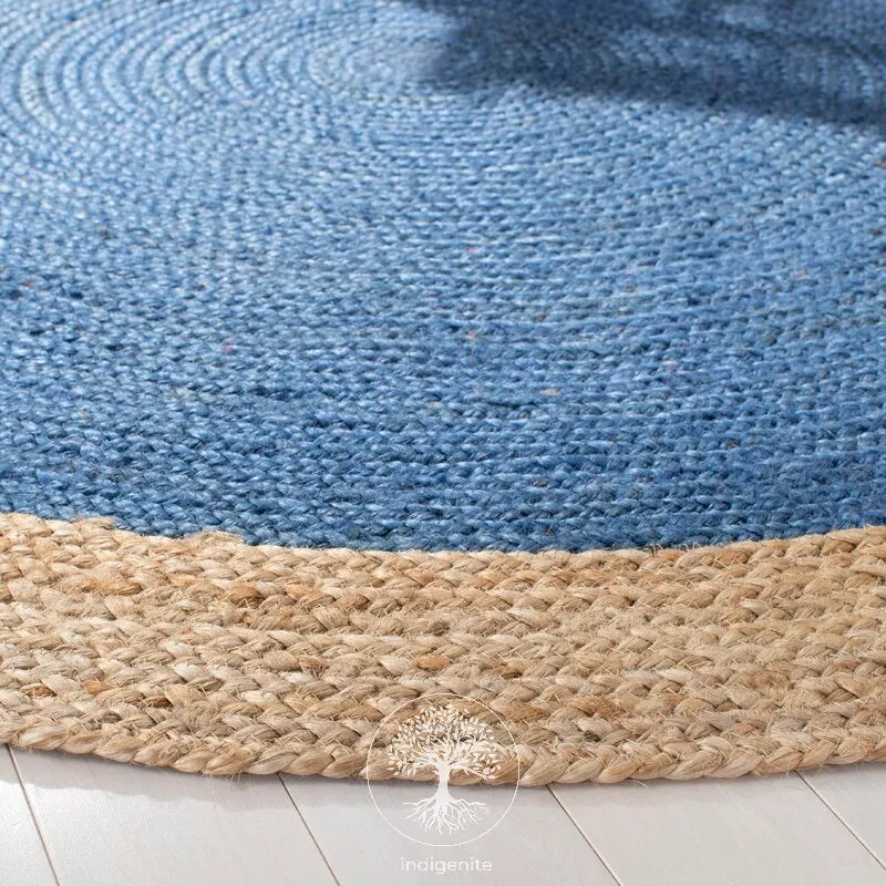 Blue Lagoon - Jute Braided Rugs