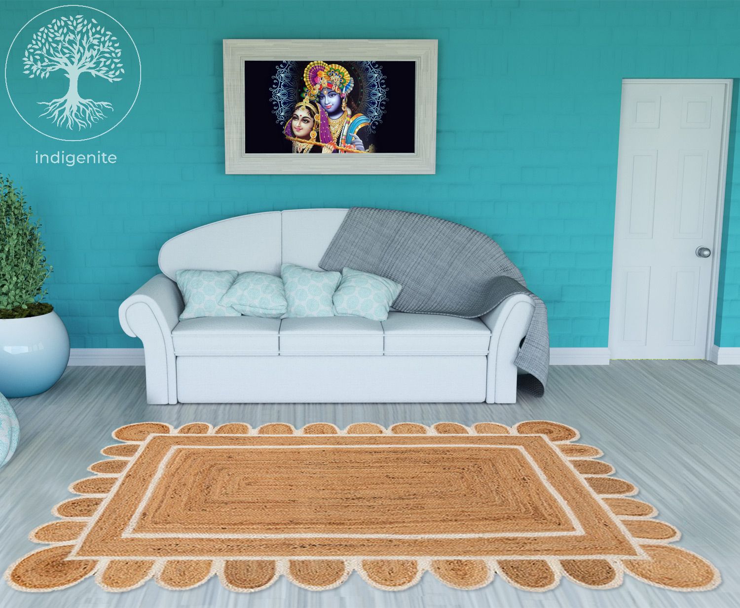Celestial Sky - Jute Braided Rugs