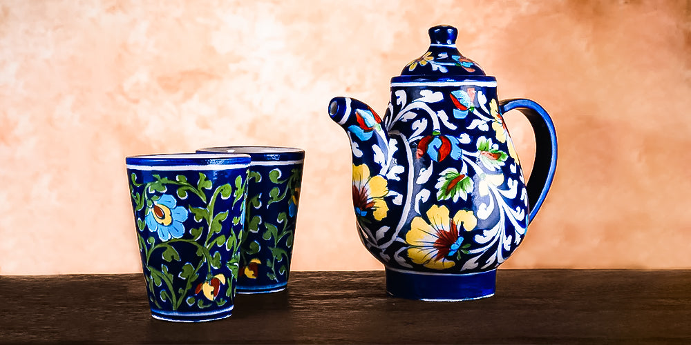 What makes blue pottery different from other ceramic arts