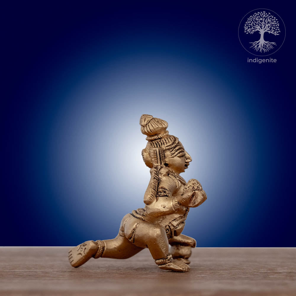 Bal Krishna Idol - Brass Statue