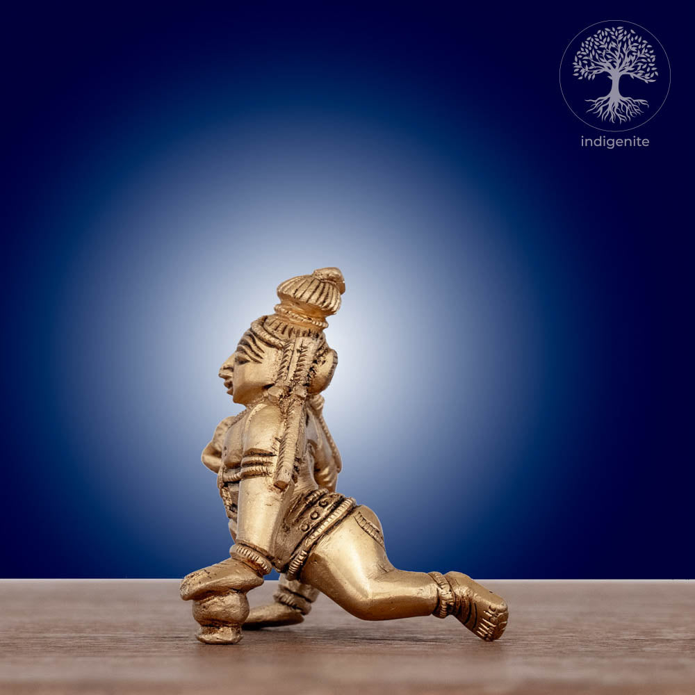 Bal Krishna Idol - Brass Statue