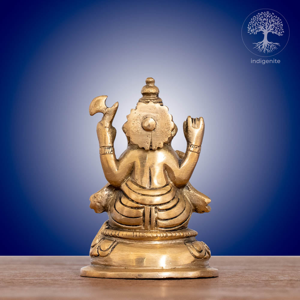 Lord Ganesh Idol | 3.25 Inch - Brass Statue