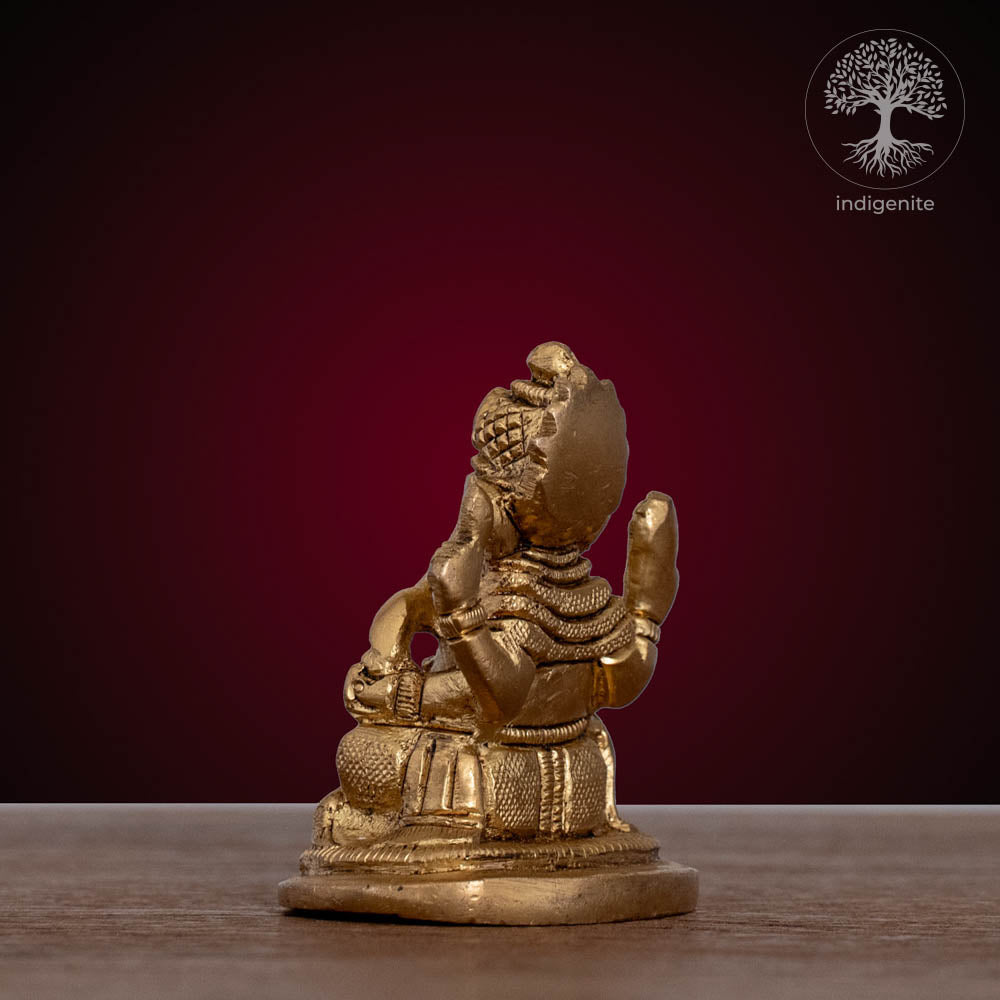 Lord Ganesh Idol | 2.75 Inch - Brass Statue