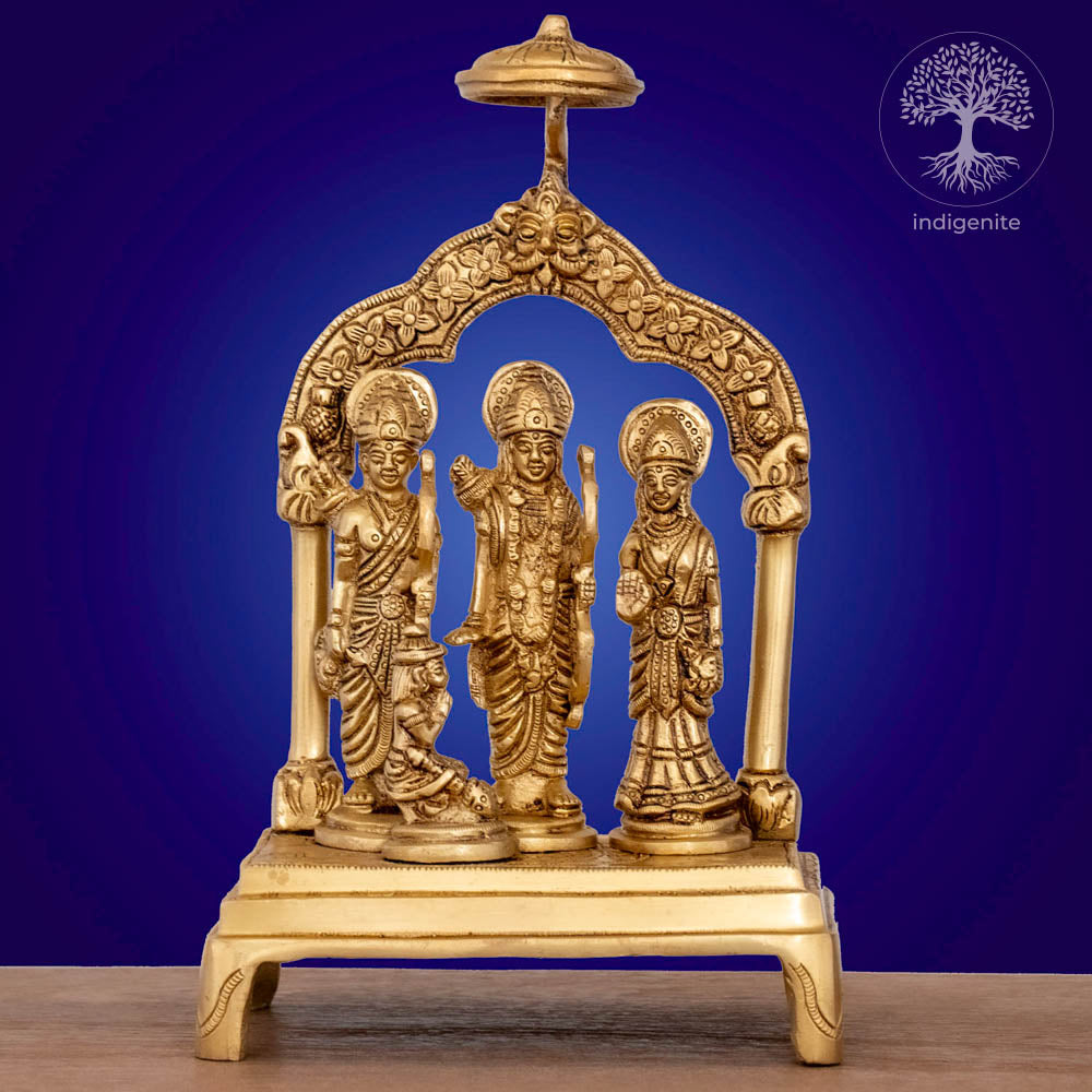 Shri Ram Darbar - Brass Statue Set