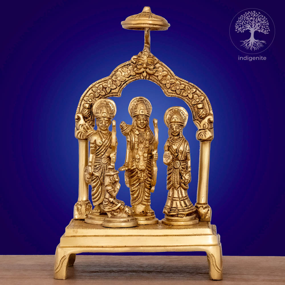 Shri Ram Darbar - Brass Statue Set