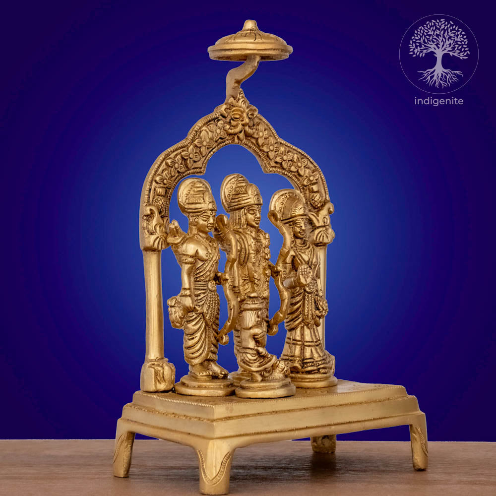 Shri Ram Darbar - Brass Statue Set