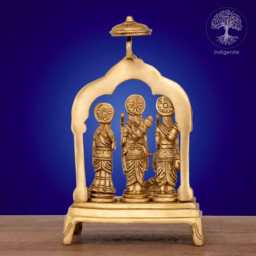 Shri Ram Darbar - Brass Statue Set