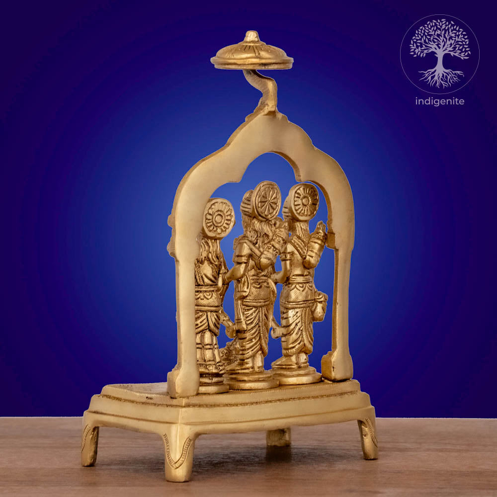 Shri Ram Darbar - Brass Statue Set