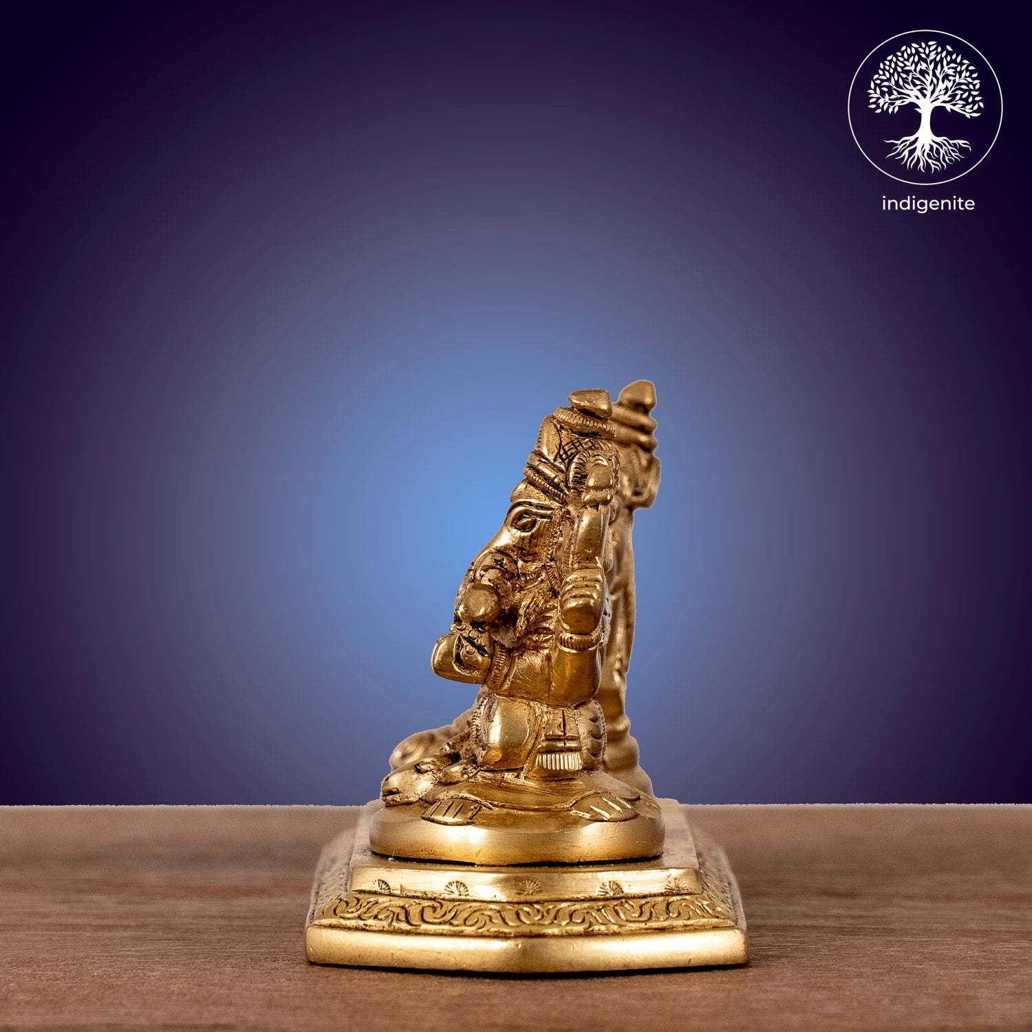 Ganesh Lakshmi Idols with Base - Brass Statue | 3 Inch