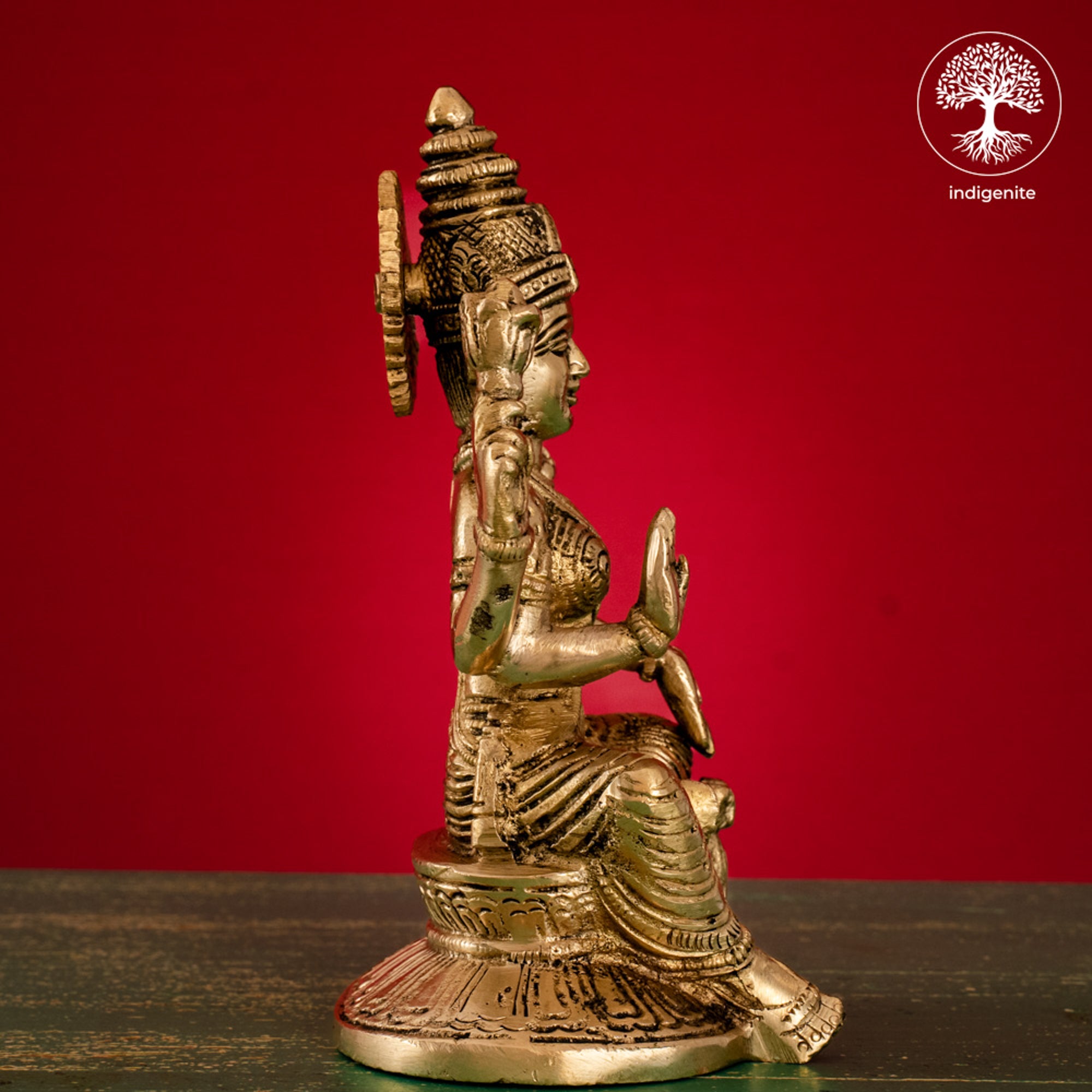 Goddess Lakshmi Idol - Brass Statue