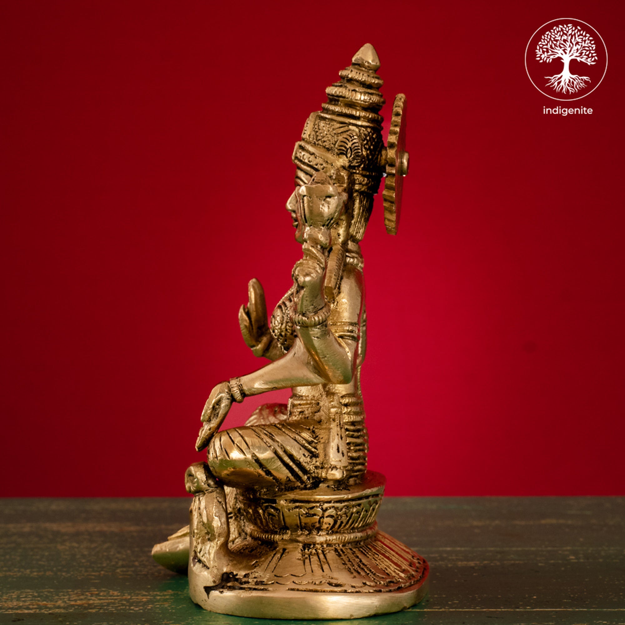 Goddess Lakshmi Idol - Brass Statue