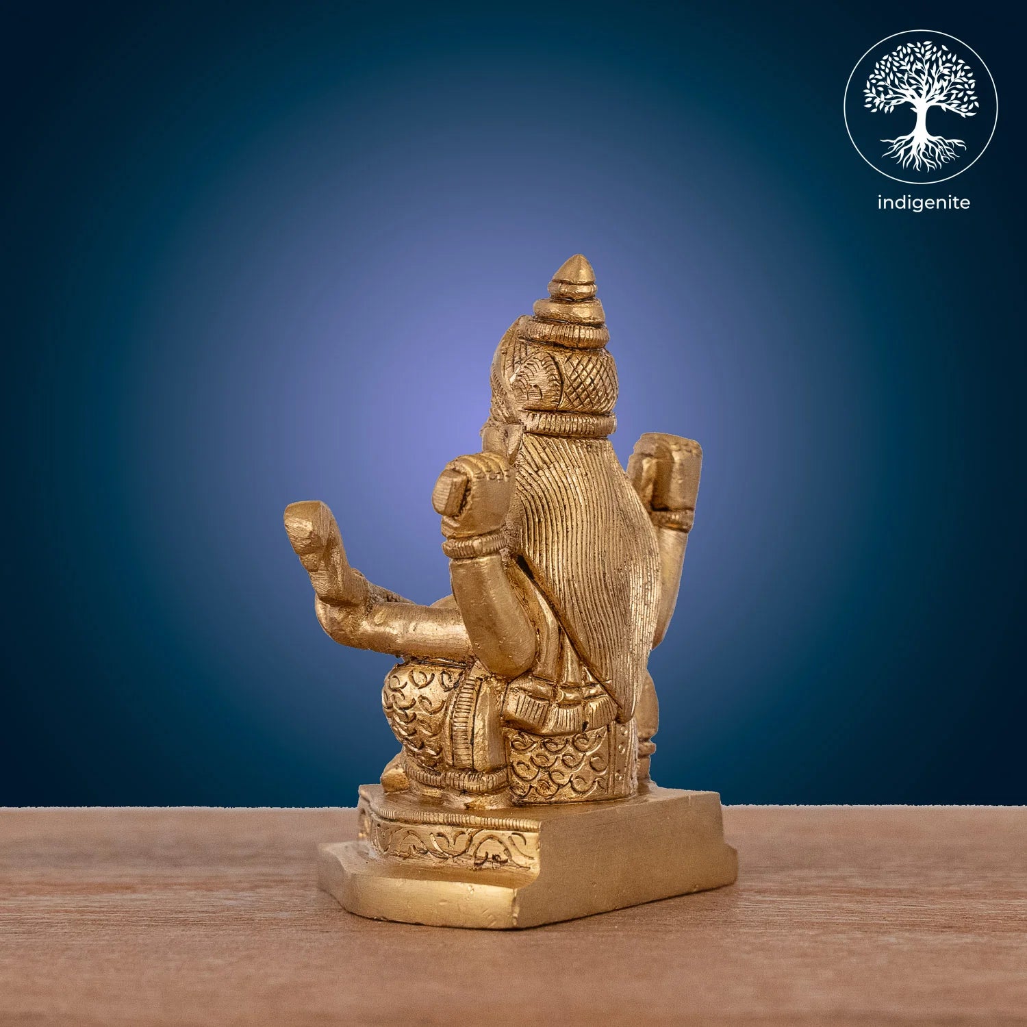 Goddess Saraswati Idol - Brass Statue | 3.5 Inch