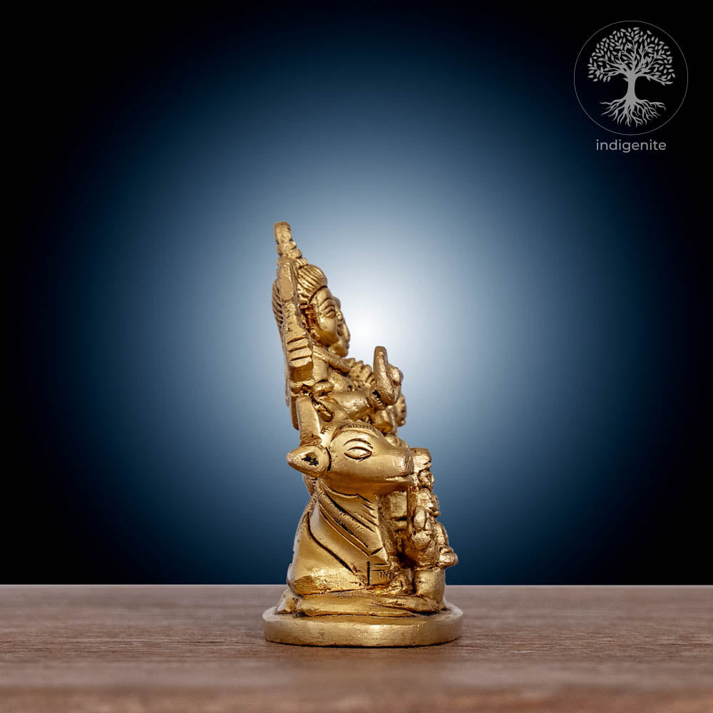 Handcrafted Shiv Parivar - Brass Statue