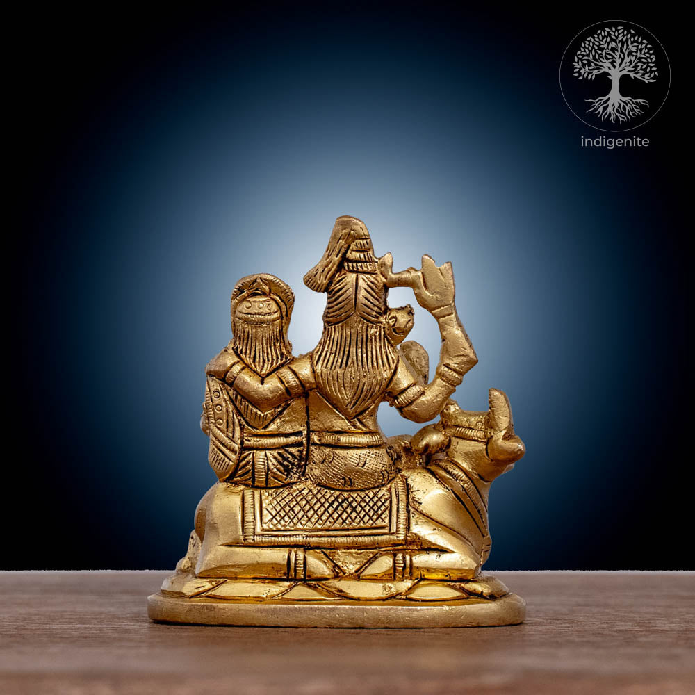 Handcrafted Shiv Parivar - Brass Statue