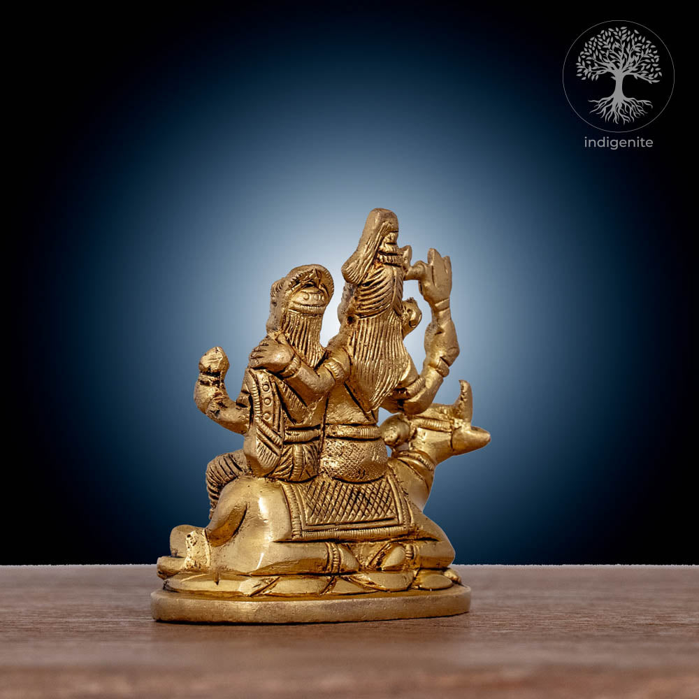 Handcrafted Shiv Parivar - Brass Statue