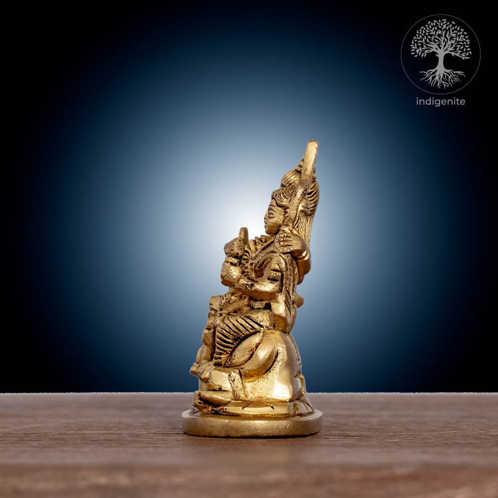 Handcrafted Shiv Parivar - Brass Statue