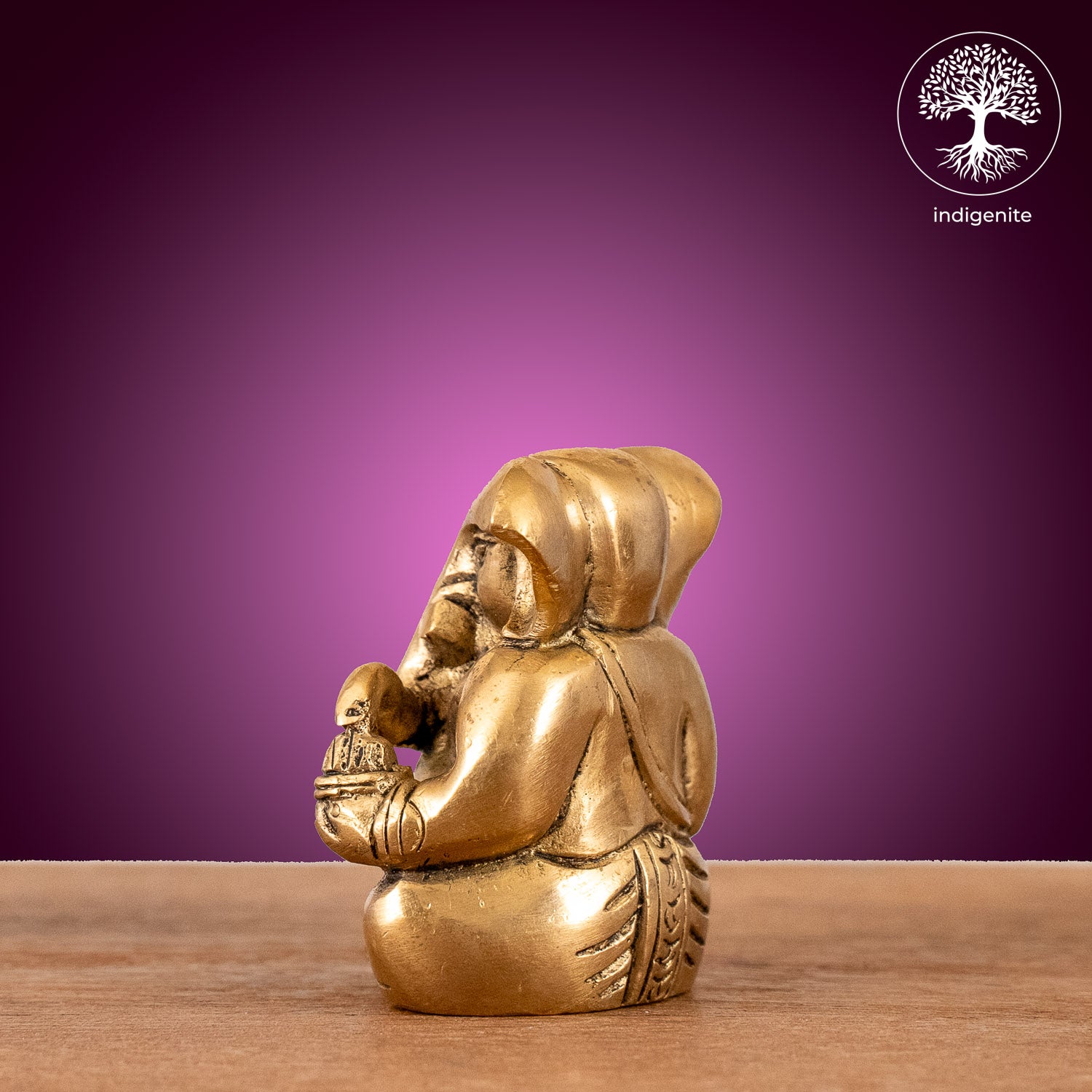 Antique Lord Ganesh - Brass Statue | 3 Inch