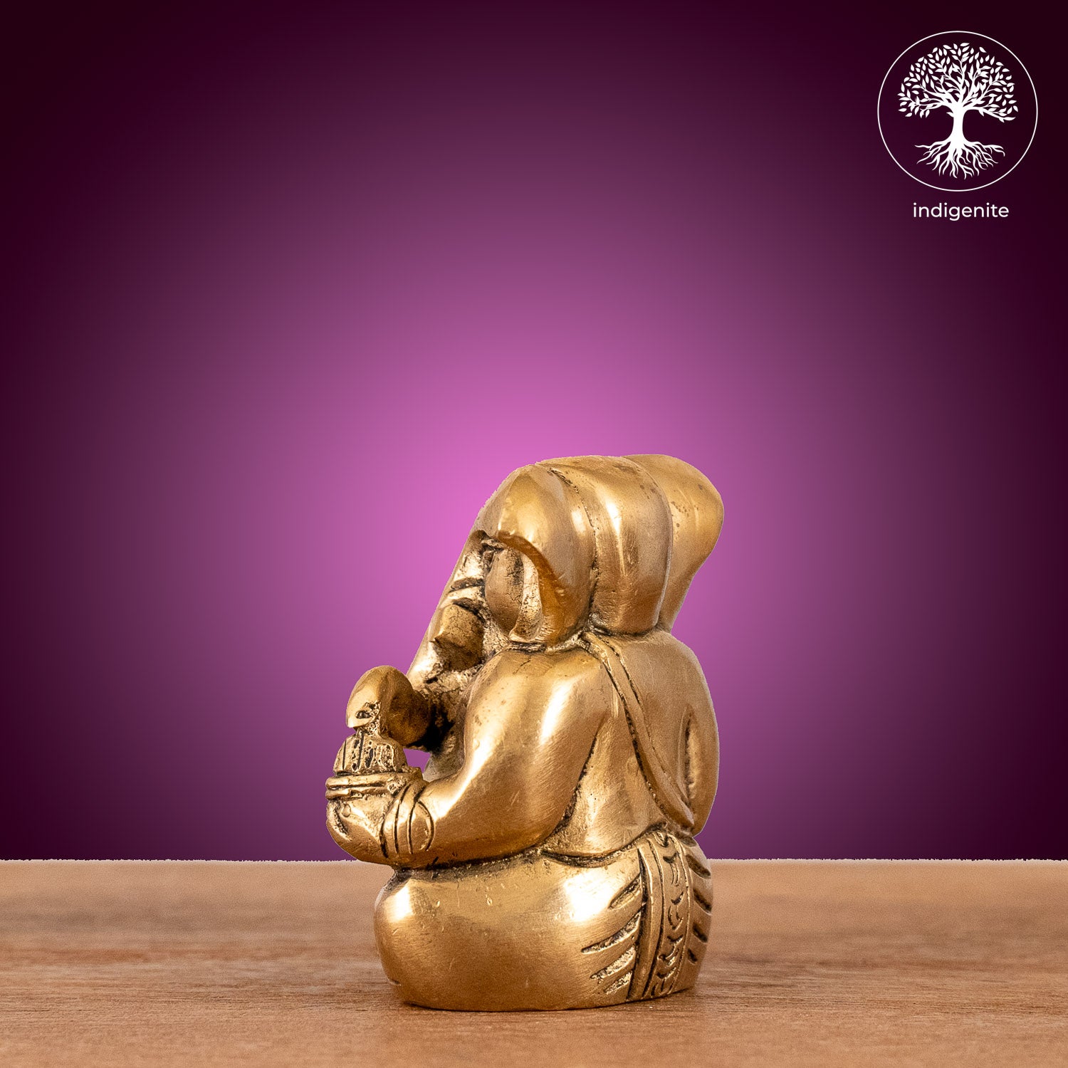 Antique Lord Ganesh - Brass Statue | 3 Inch