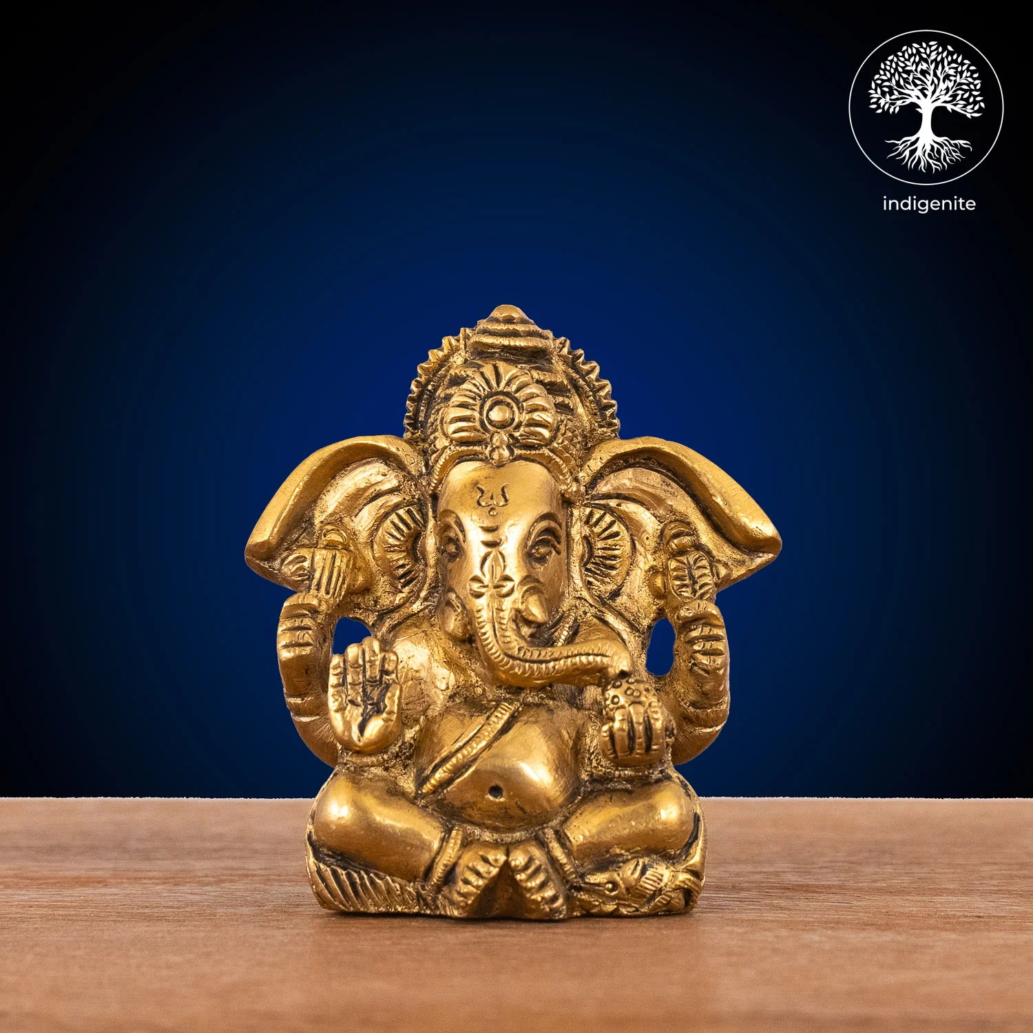 Lord Ganesh Idol - Brass Statue | 3.5 Inch