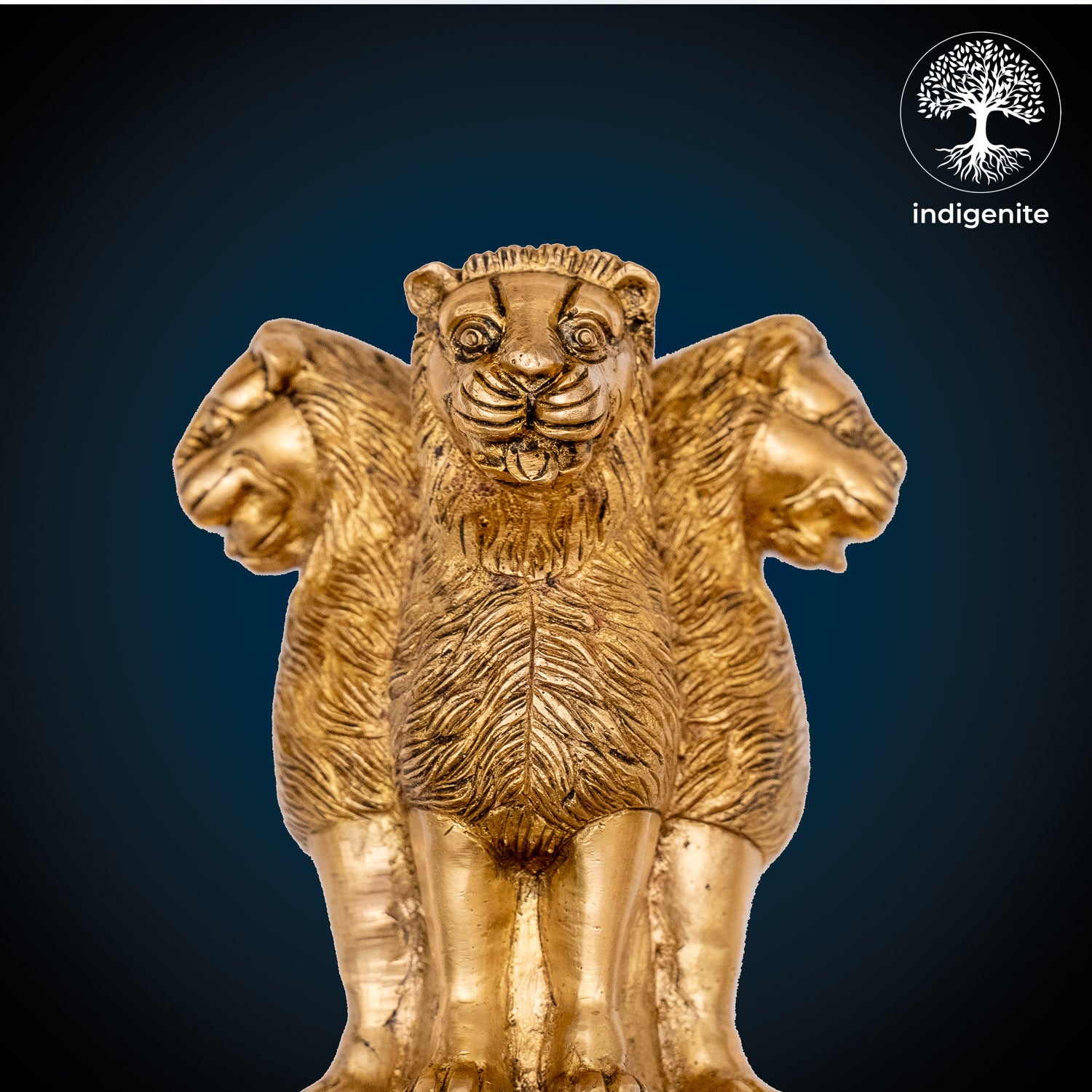 Handcarved Ashoka Piller - Brass Decorative