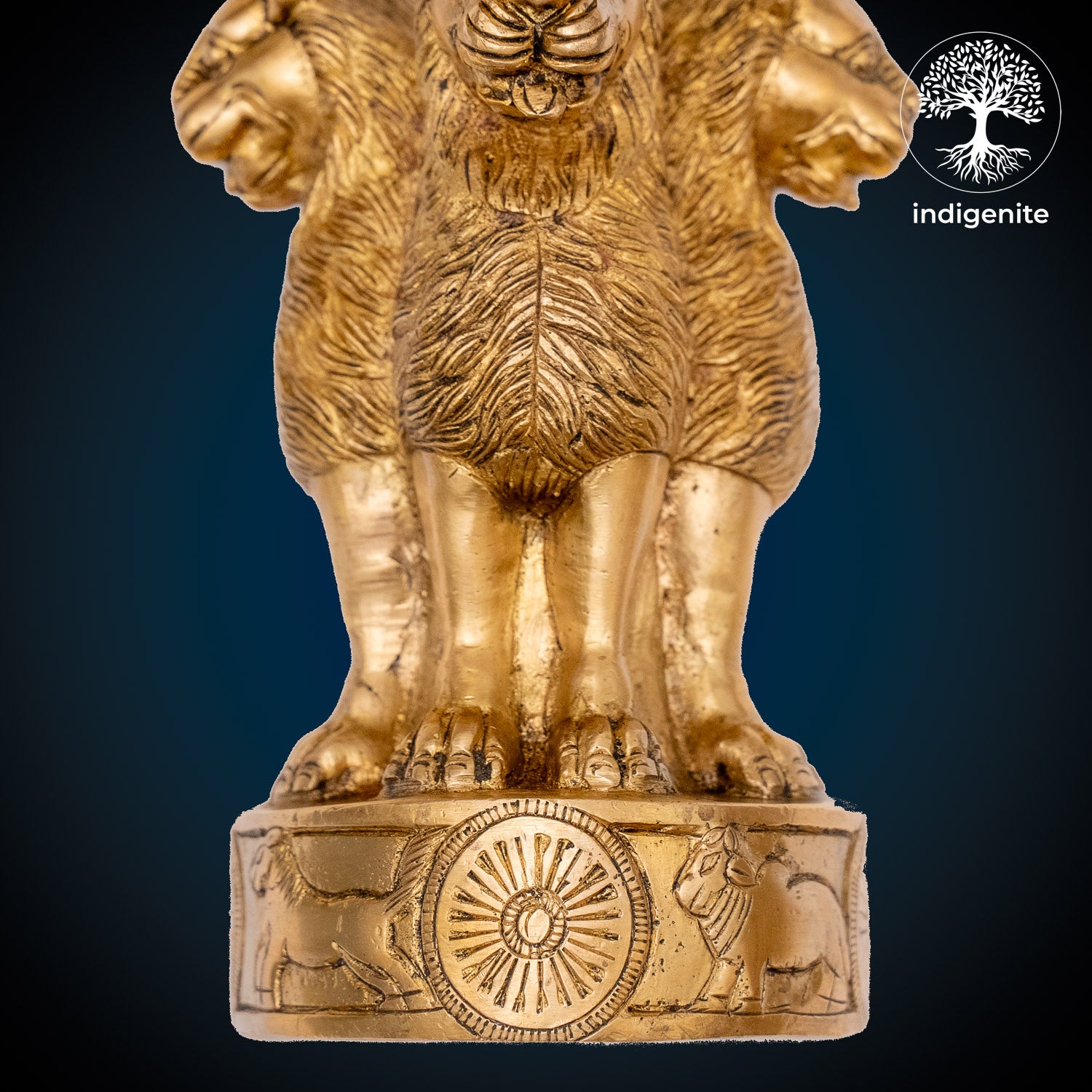 Handcarved Ashoka Piller - Brass Decorative