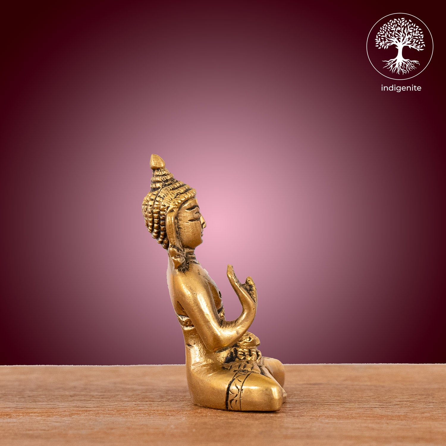 Lord Buddha Idol - Brass Statue | 3 Inch