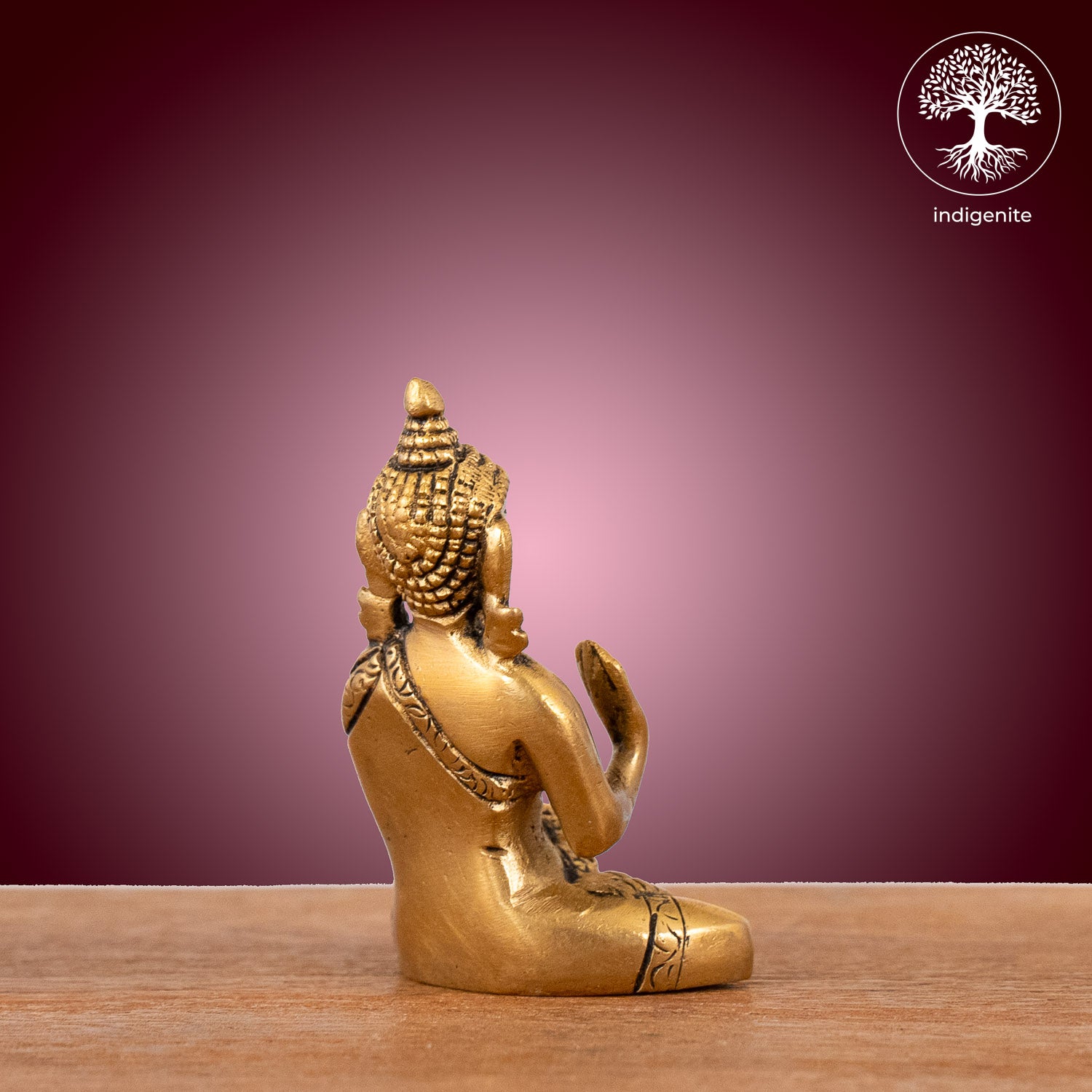 Lord Buddha Idol - Brass Statue | 3 Inch