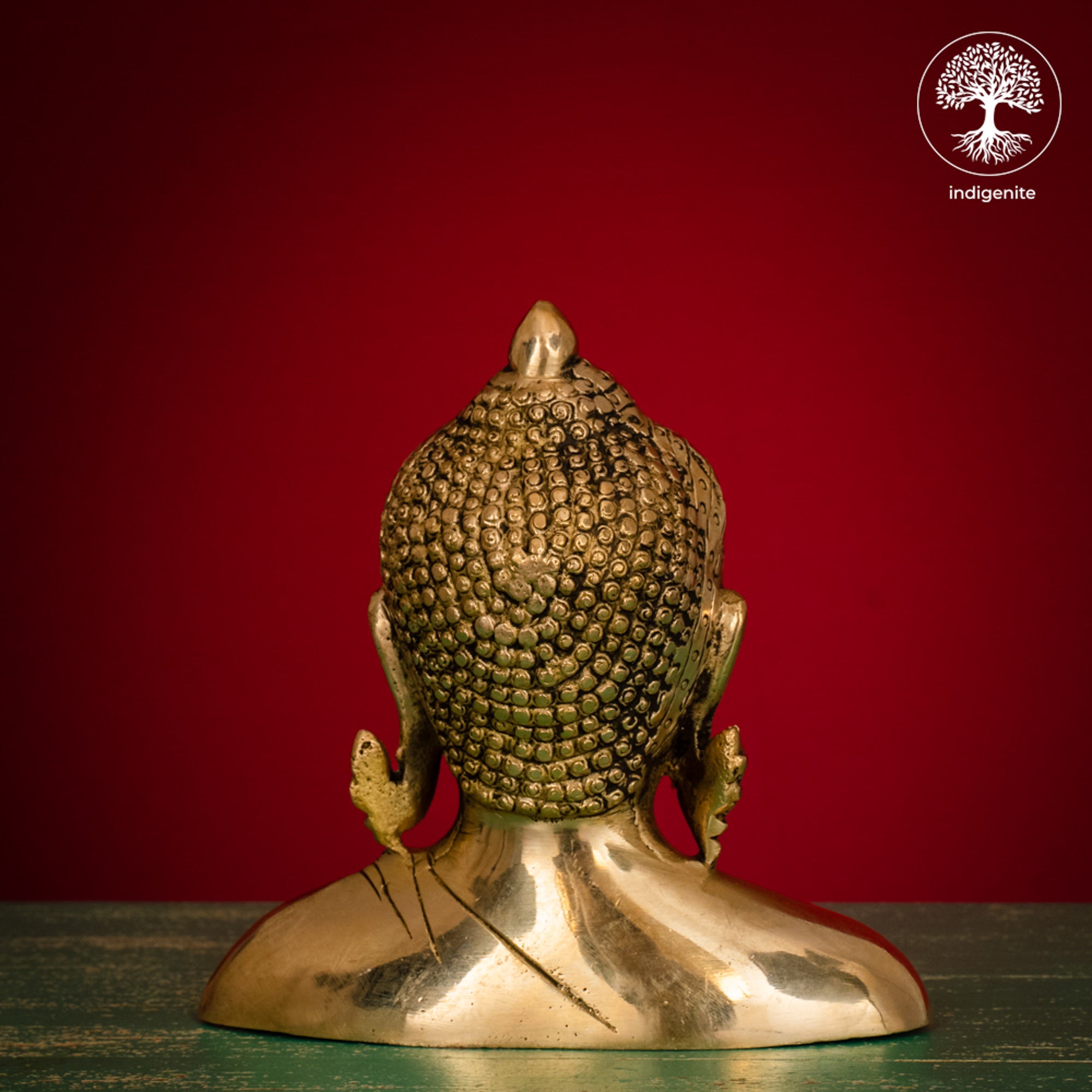 Lord Buddha Idol Bust - Brass Statue