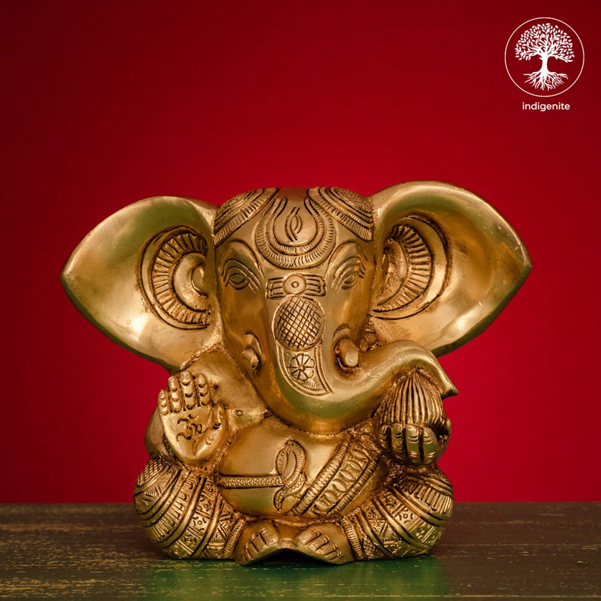 Lord Ganesh - Brass Statue | 5 Inch