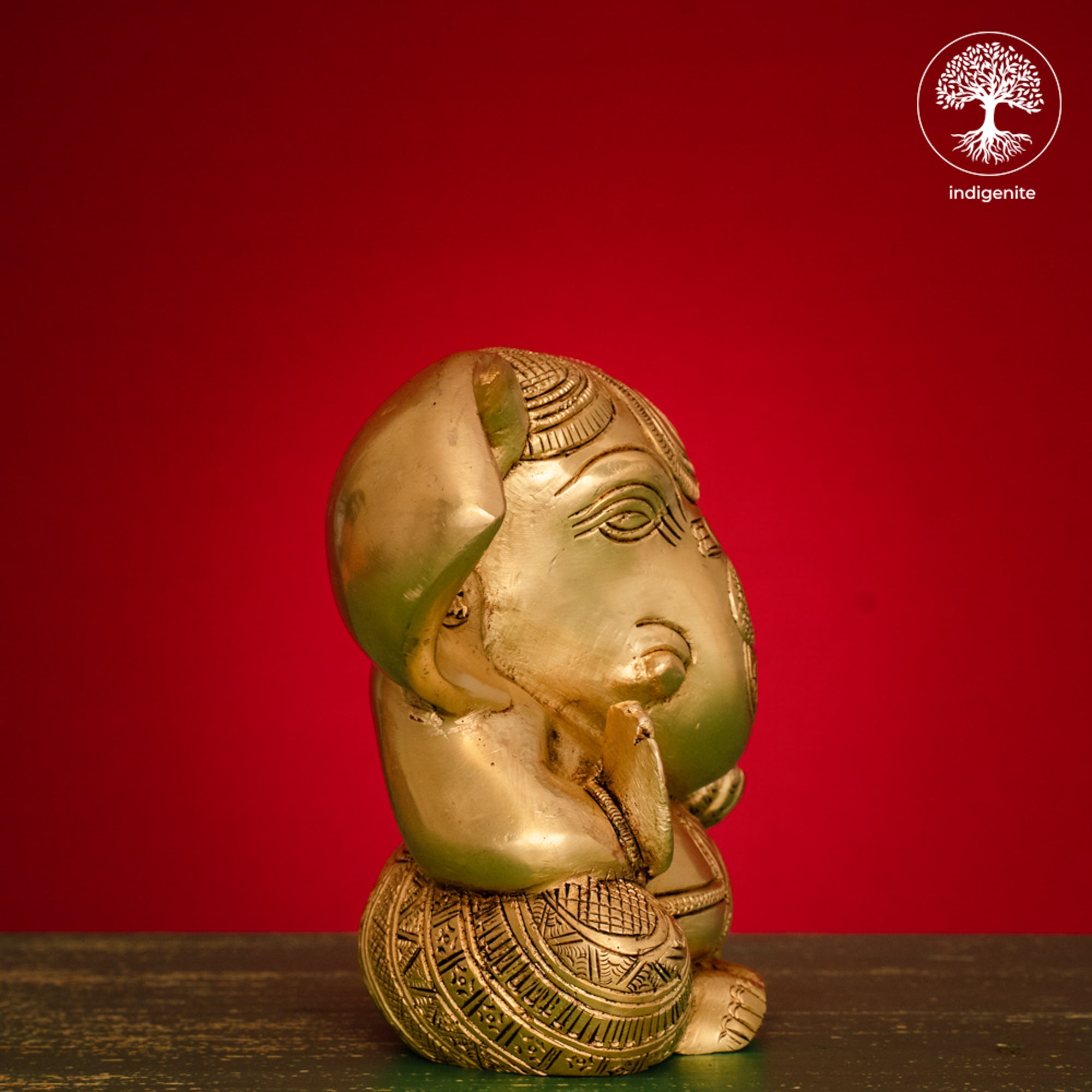 Lord Ganesh - Brass Statue | 5 Inch