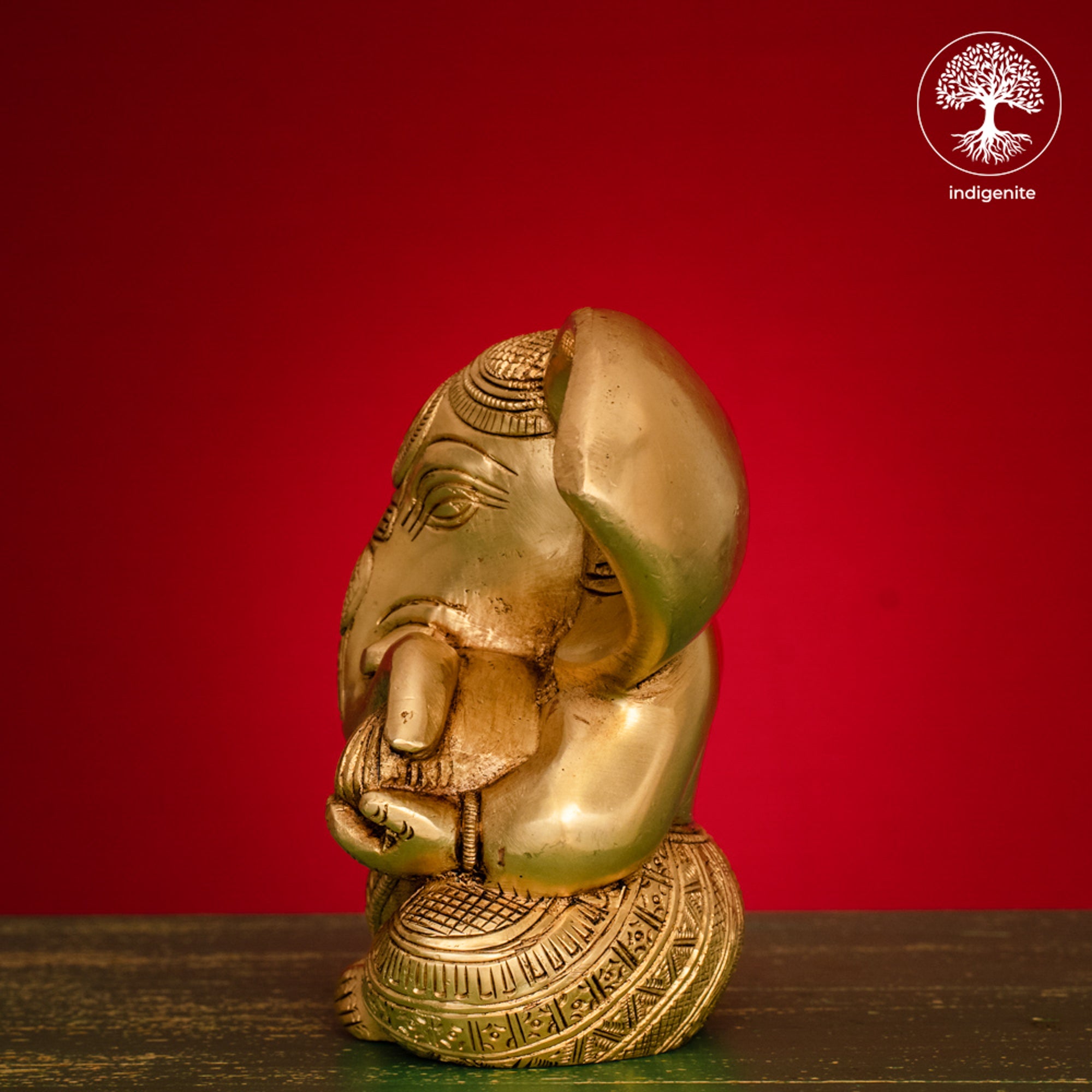 Lord Ganesh - Brass Statue | 5 Inch