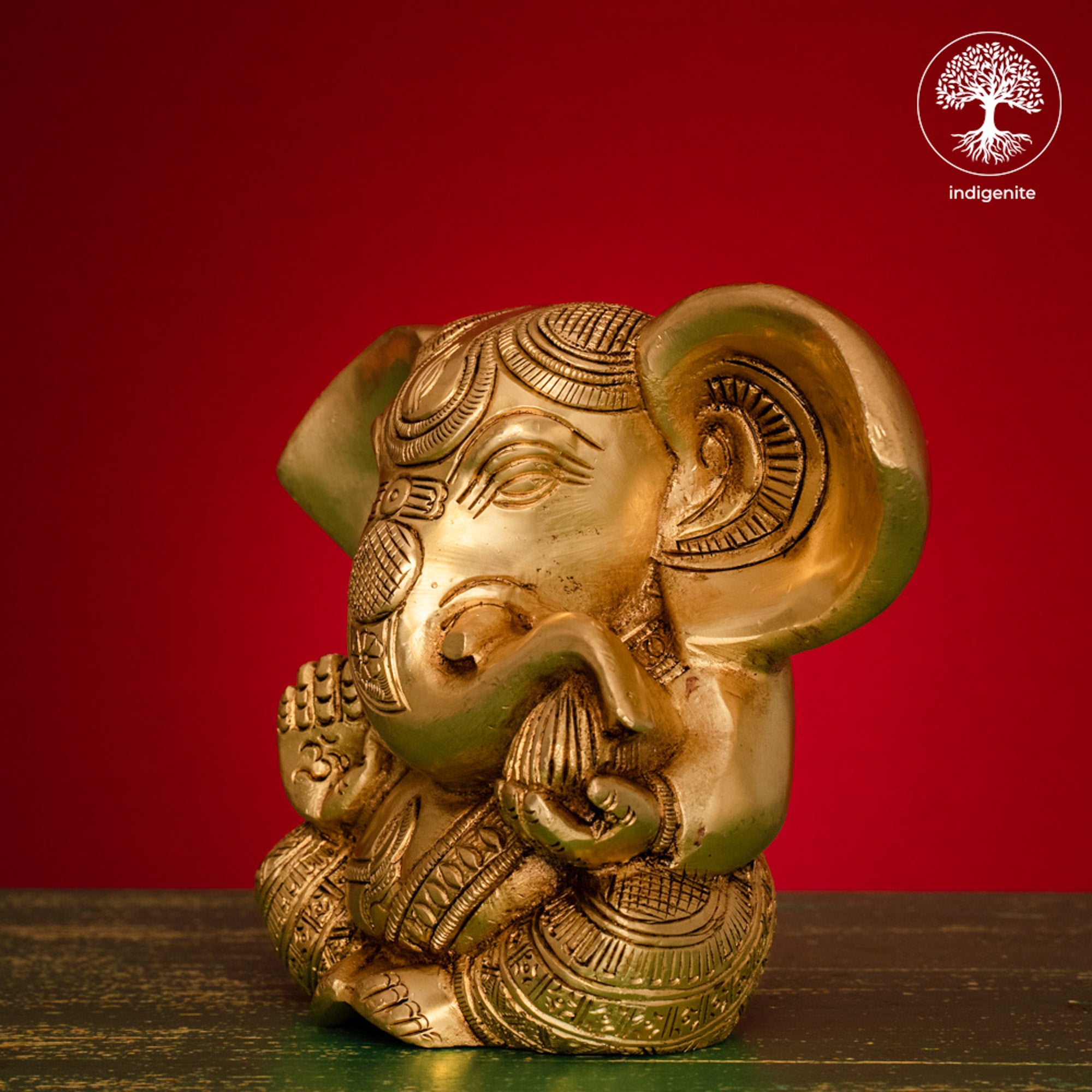 Lord Ganesh - Brass Statue | 5 Inch