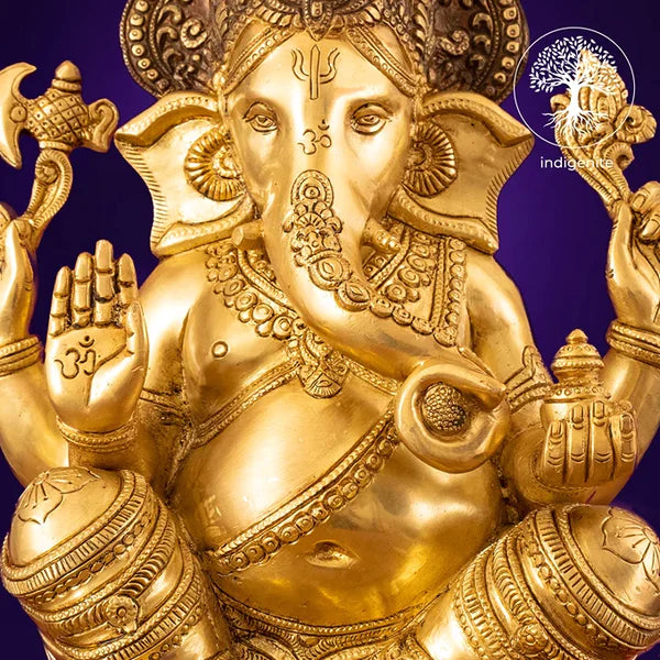 Lord Ganesh Idol - Brass Statue