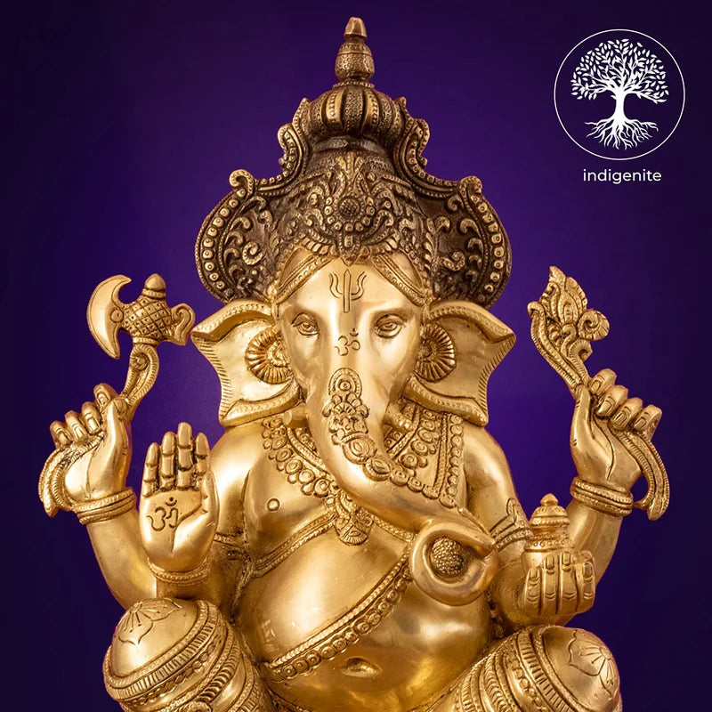 Lord Ganesh Idol - Brass Statue