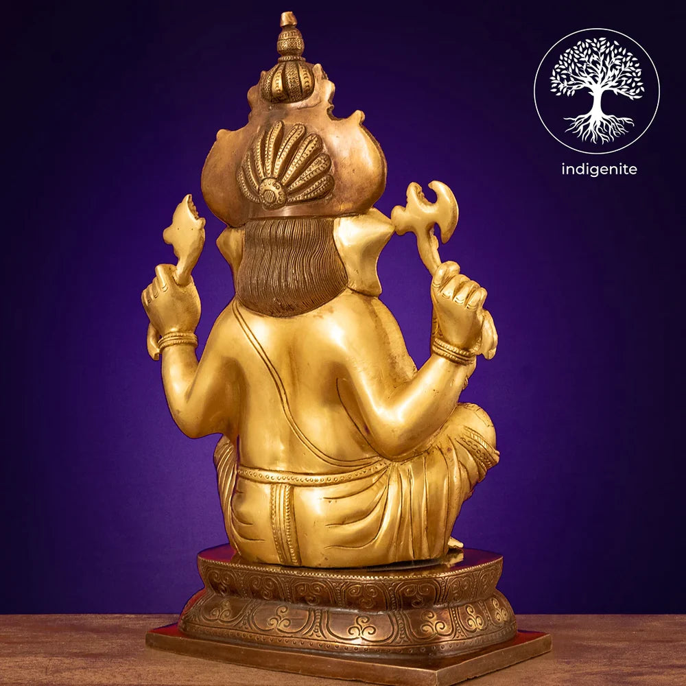 Lord Ganesh Idol - Brass Statue