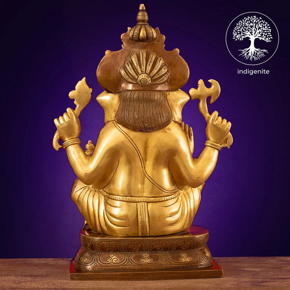 Lord Ganesh Idol - Brass Statue