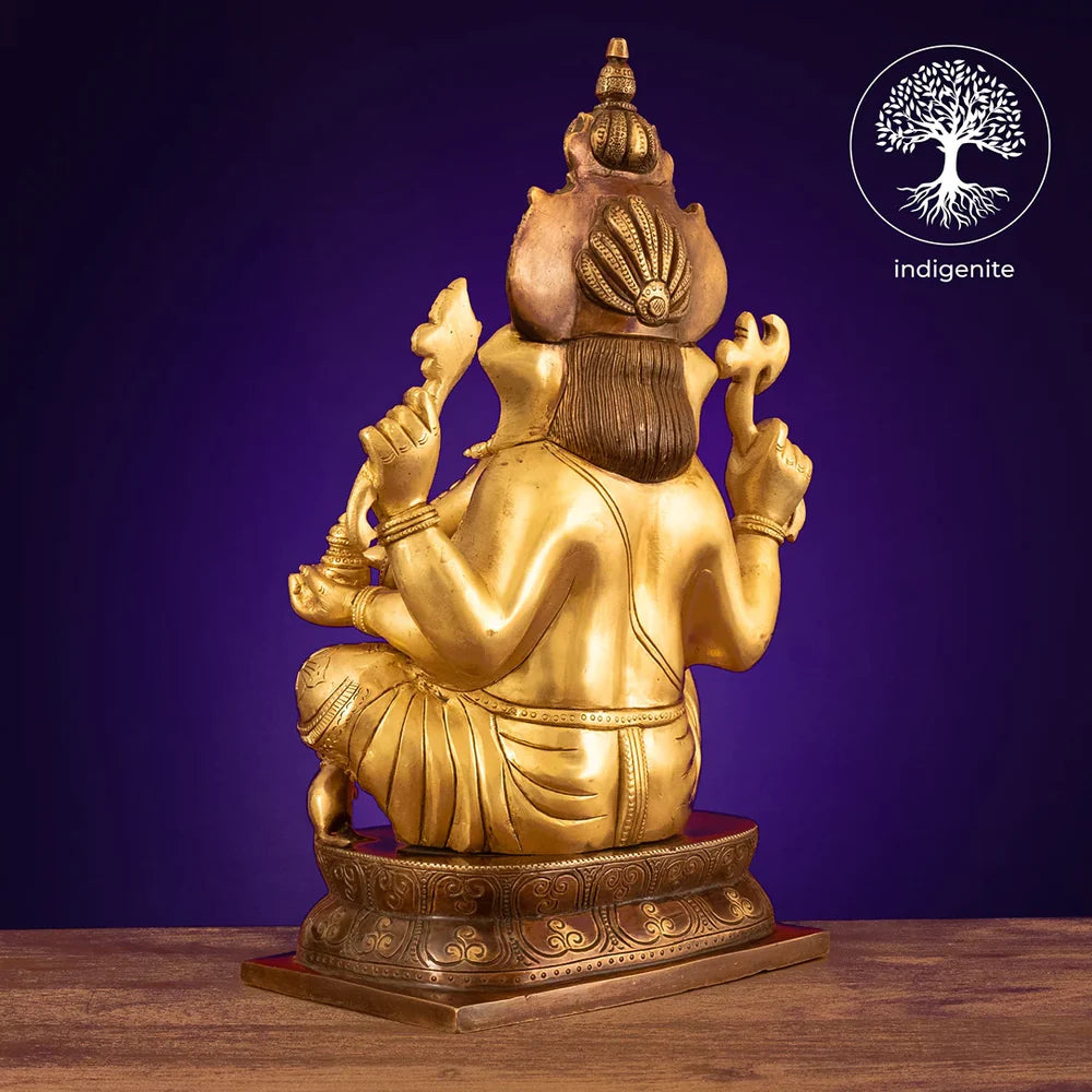 Lord Ganesh Idol - Brass Statue