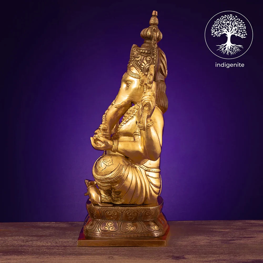 Lord Ganesh Idol - Brass Statue