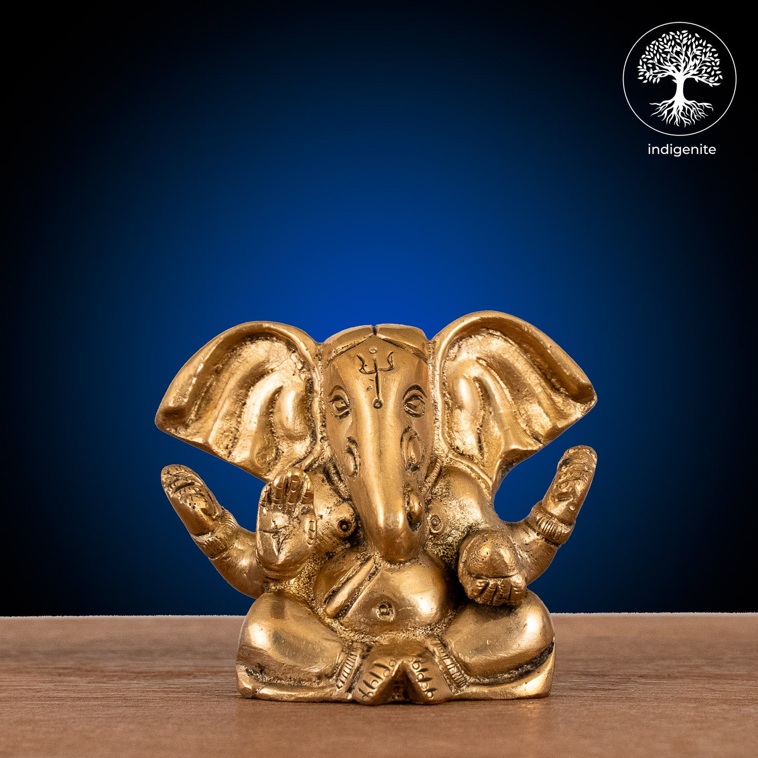 Lord Ganesh Idol - Brass Statue | 3 Inch